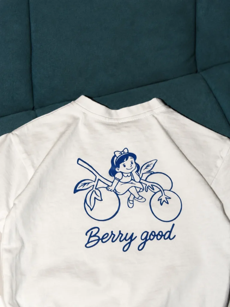 Боди-футболка оверсайз с принтом Berry Good